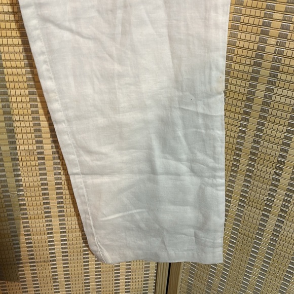 Charter Club Pant Shop Linen Cotton Drawstring Waistband Winter White Pants 8 - Picture 7 of 14